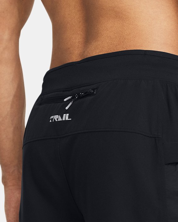 Men's UA Launch Trail 5" Shorts in Black image number 3